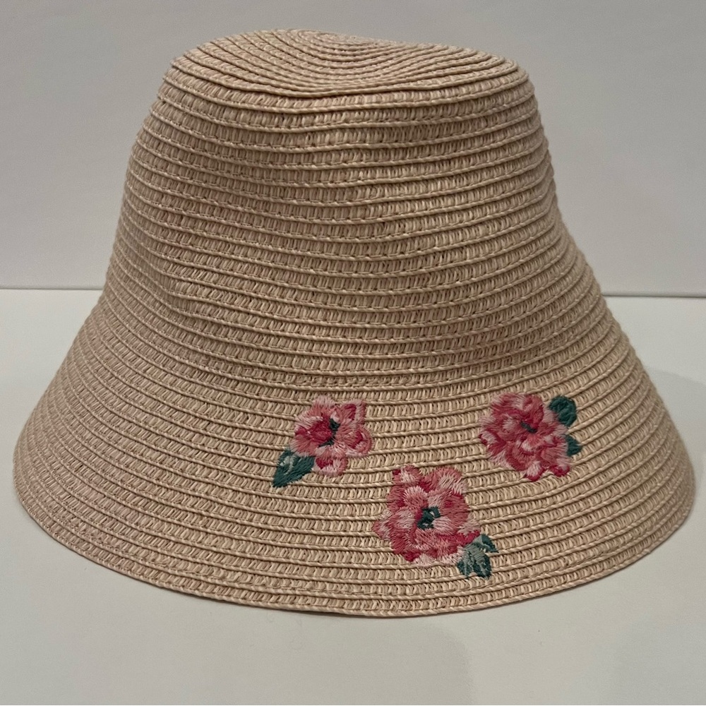 Janie and Jack Floral Straw Hat